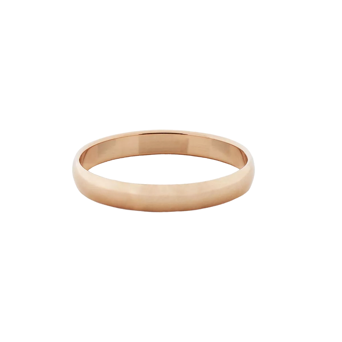 Alianza Oro Rosa Media Caña 3mm