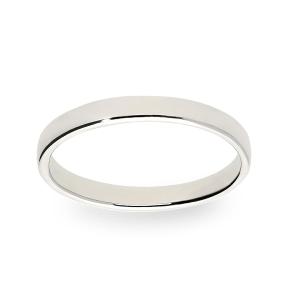 Alianzas plata cuadrado lado liso medida 3 10738W-11