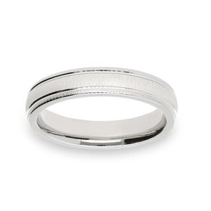 Alianza plata 4 mm. mate brillo 2523-32