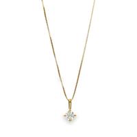 Gargantilla diamante oro 18 quilates
