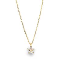 Gargantilla diamante oro 18 quilates