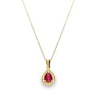 Gargantilla diamante oro 18 quilates