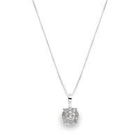 Gargantilla diamante oro 18 quilates