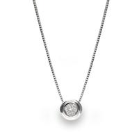 Gargantilla diamante oro 18 quilates