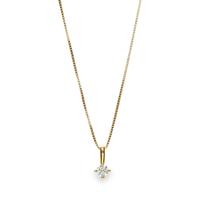 Gargantilla diamante oro 18 quilates
