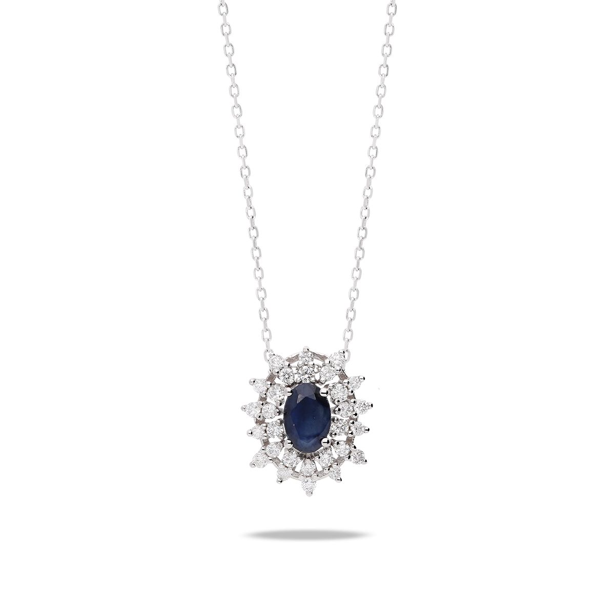 18k gold diamond pendant IMPERIAL SAPPHIRE