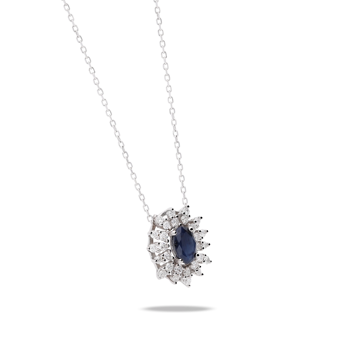 18k gold diamond pendant IMPERIAL SAPPHIRE