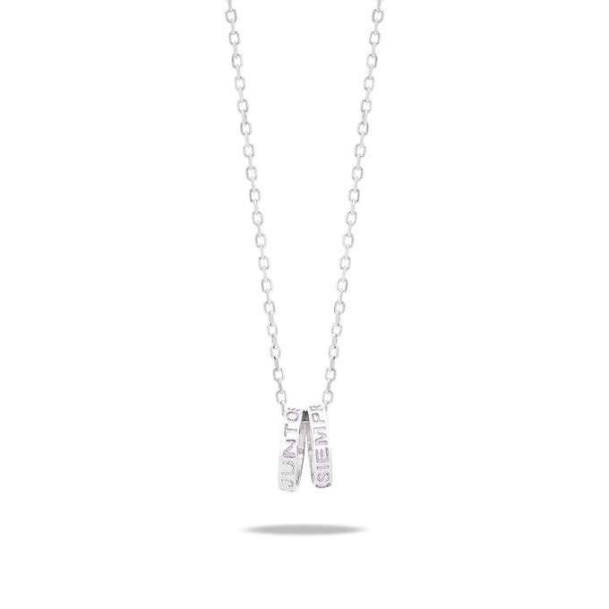 Collar diamante natural 0.01 ct. oro 18 quilates