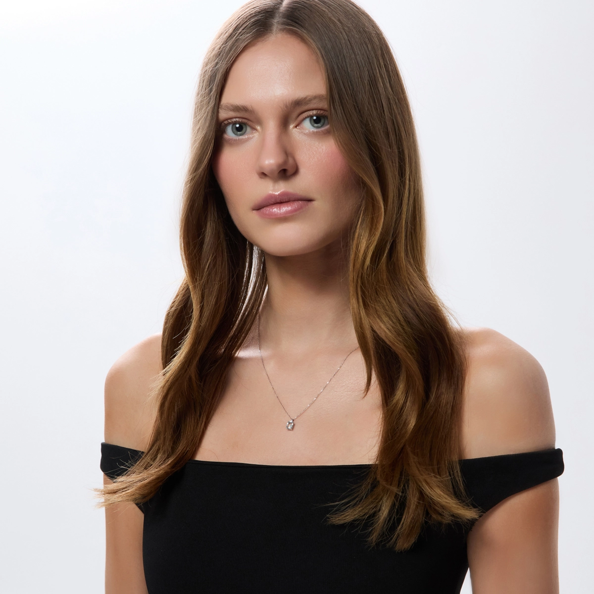 18k gold diamond pendant GLACIER