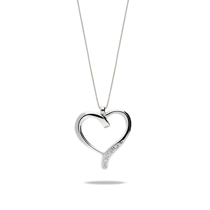 Collar diamante natural 0.02 ct. oro 18 quilates