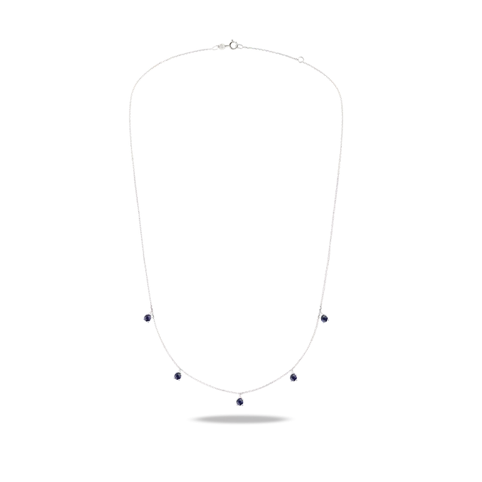 Collar diamante natural 0.04 ct. oro 18 quilates