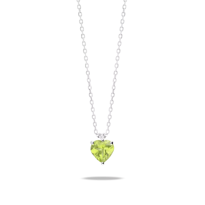 Collar diamante natural 0.02 ct. oro 18 quilates