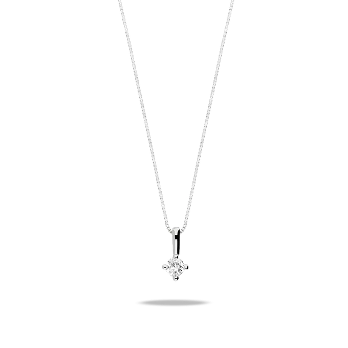 Collar diamante natural 0.06 ct. oro 18 quilates MOON