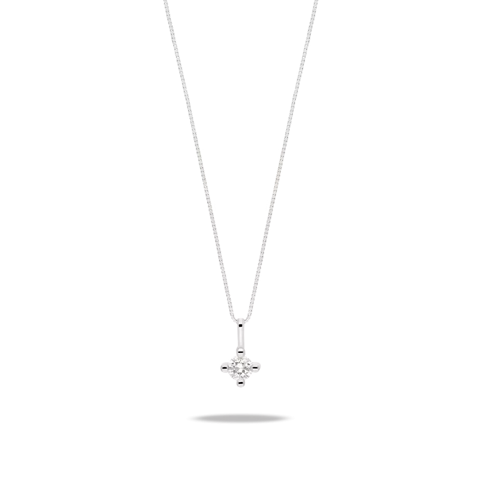 18k gold diamond pendant MOON