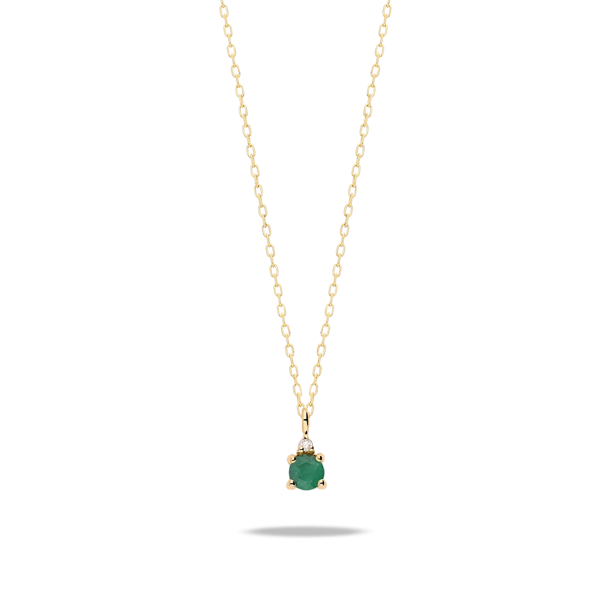 18k gold diamond pendant RAINFOREST