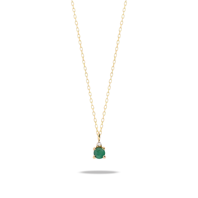 Collar diamante natural oro 18 quilates RAINFOREST