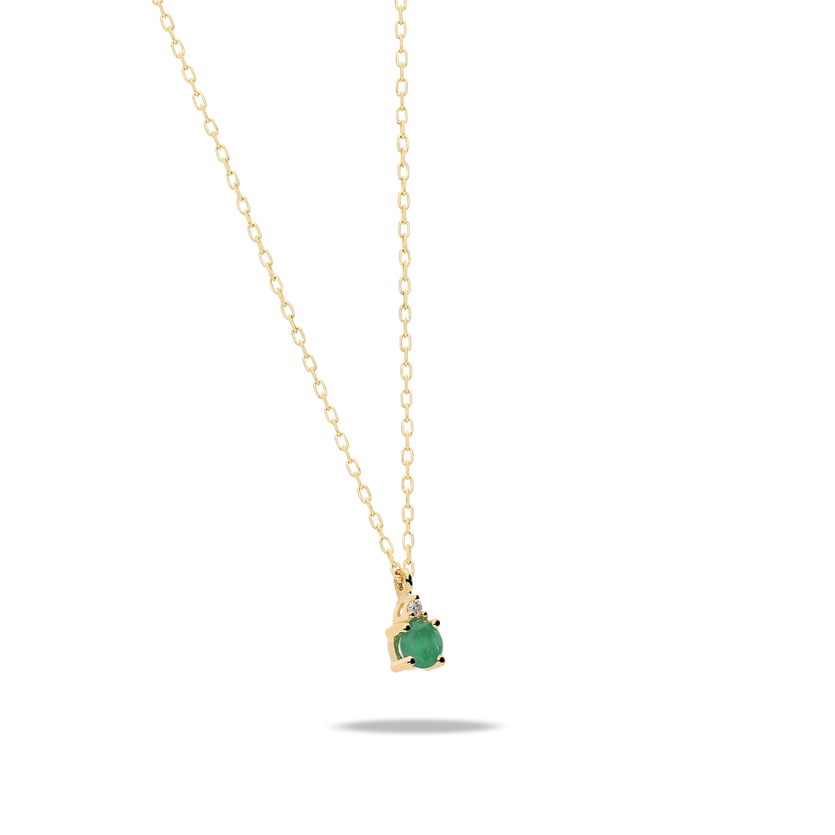 18k gold diamond pendant RAINFOREST