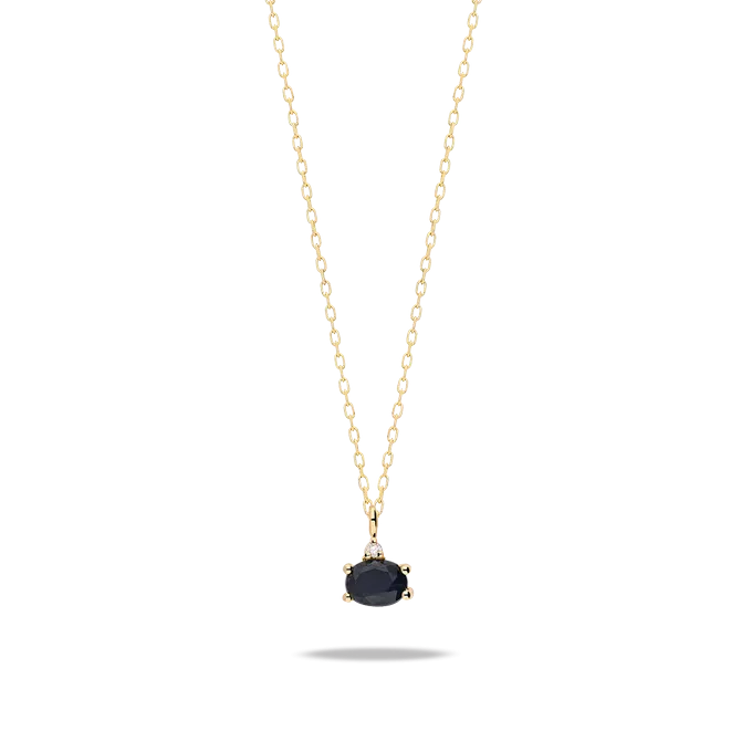 Collar diamante natural 0.01 ct. oro 18 quilates DUSK