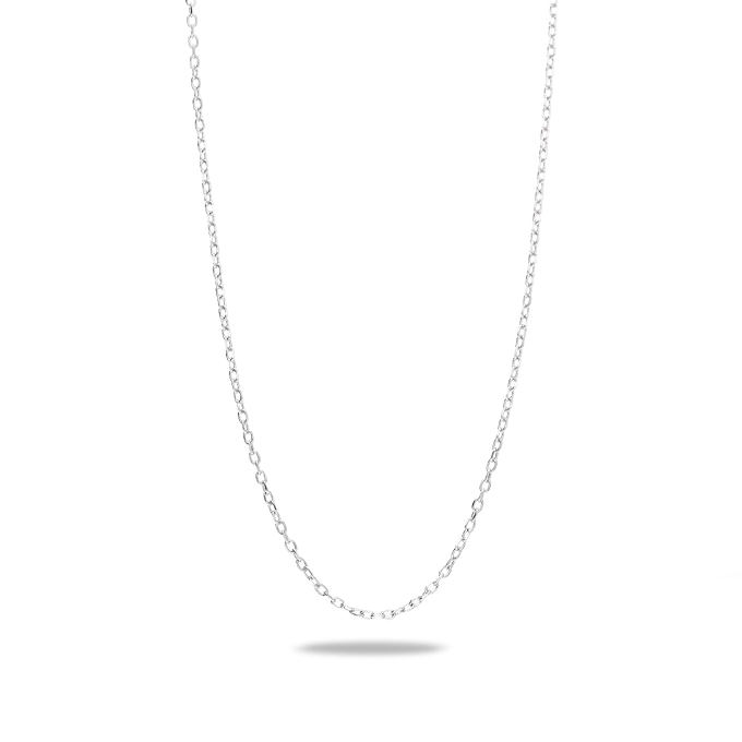 18k white gold chain