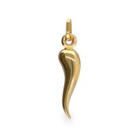 Colgante cuerno oro 18 quilates