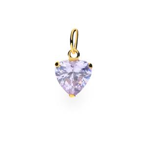 Colgante circonita lavanda corazón garras asa anillas 04,5 medida 6 218SCO56CJ4LVA06