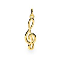 Colgante clave de sol oro 18 quilates