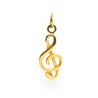 Colgante clave de sol oro 18 quilates