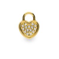 Colgante corazon forma candado