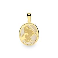 Medalla colgante nacar mama oro 18 quilates