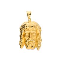 Colgante para hombre cristo oro 18 quilates