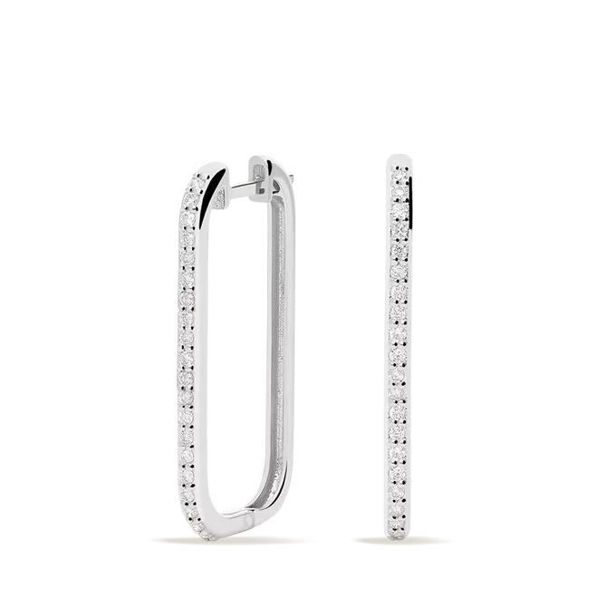 Pendiente diamante natural 0.28 ct. oro 18 quilates