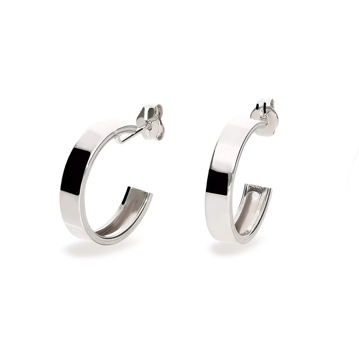 Pendiente oro blanco 18 quilates