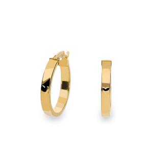 Aro tubo rectangular hueco liso dibujo corazón 15 x 3 cierre catalán. diametro interior 10 318SCR29KR151A15