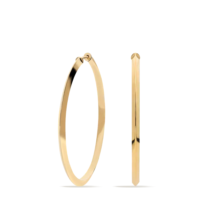 18k gold hoop earrings