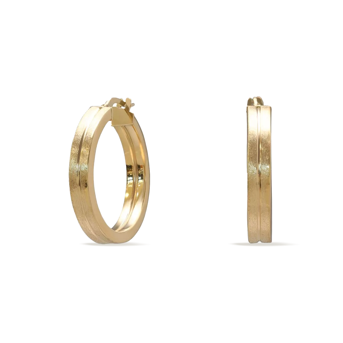 18k gold hoop earrings