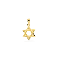 Cruz estrella de david oro 18 quilates 15mm