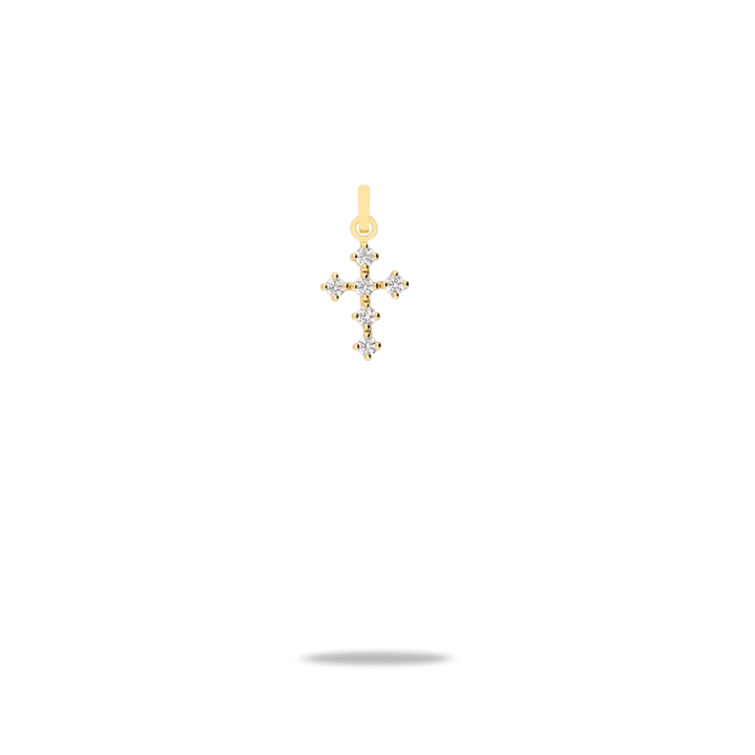 18k gold cross