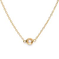Gargantilla diamante oro 18 quilates
