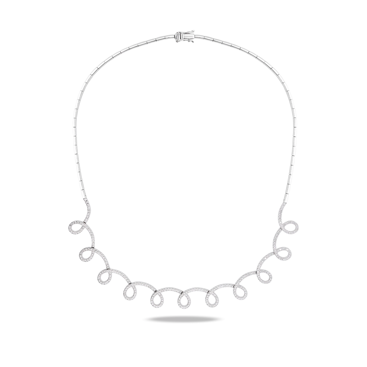 Gargantilla diamante natural 1.30 ct. oro 18 quilates INFINITY TWIRL