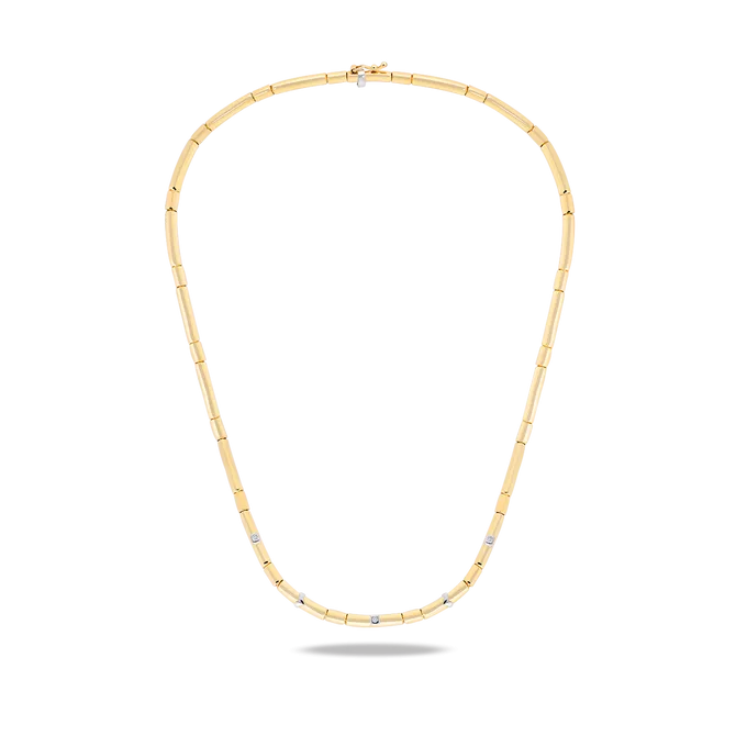 Gargantilla diamante natural 0.03 ct. oro 18 quilates LUMINAIRE 80s