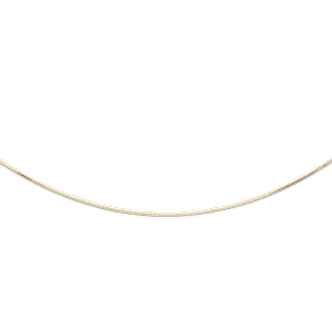 Gargantilla oro macizo cola de topo diamantado 8 lado medida 0,75 de largo 45 . cierre de reasa 30I171