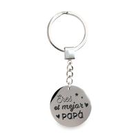 llavero acero eres el mejor papa