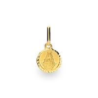 Medalla virgen del rocio oro 18 quilates 8mm