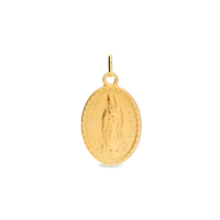 Medalla virgen guadalupe mexico oro 18 quilates 20x15mm