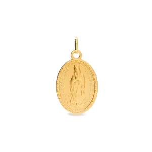 Medalla virgen guadalupe mexico oval bisel lapidado con asa oval medida 20 x 15 318SMD68I6070A20