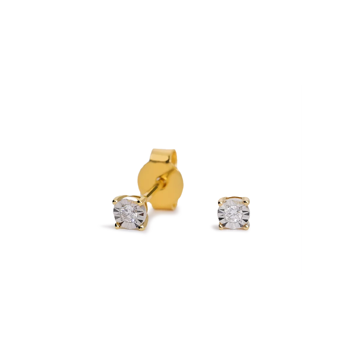 18k gold diamond earrings