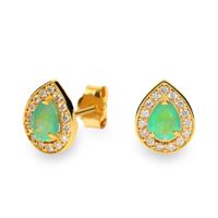 Pendiente diamante oro 18 quilates