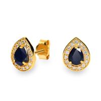 Pendiente diamante oro 18 quilates