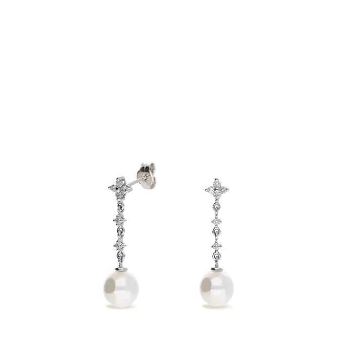 Pendiente diamante natural 0.04 ct. oro 18 quilates TREASURE