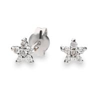 Pendiente diamante oro 18 quilates